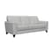 Armen Living Bergen 87" Dove Gray Genuine Leather Square Arm Sofa LCBE3DV - alternate 4